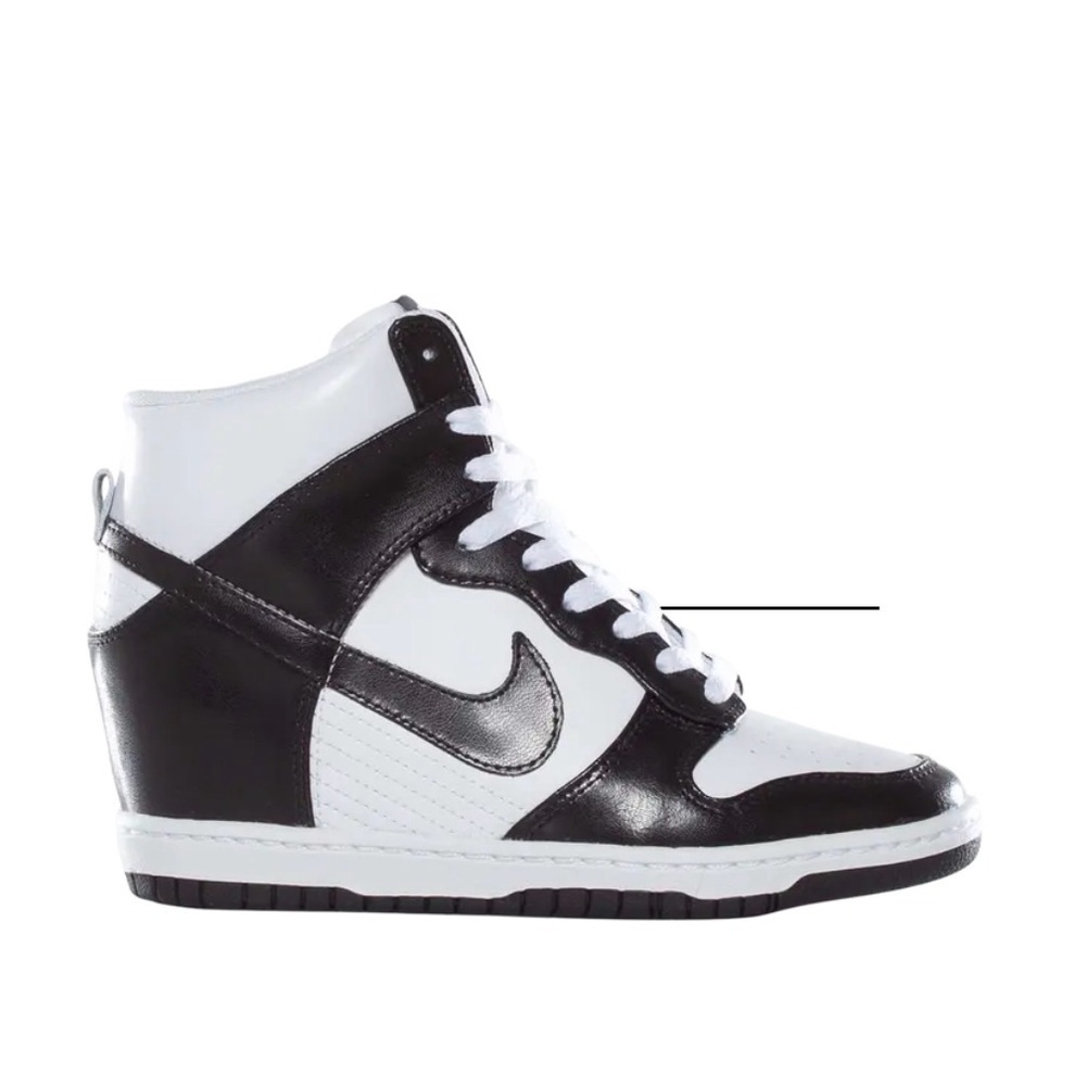Nike Dunk Sky Hi Panda Hidden Wedge Sneakers size 7.5